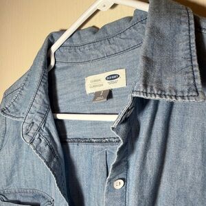 Old Navy Light Blue Denim Shirt